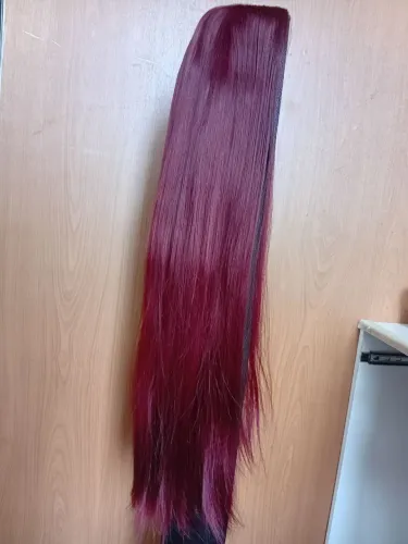 Peruca Wig Sintética Marsala Nunca Usada