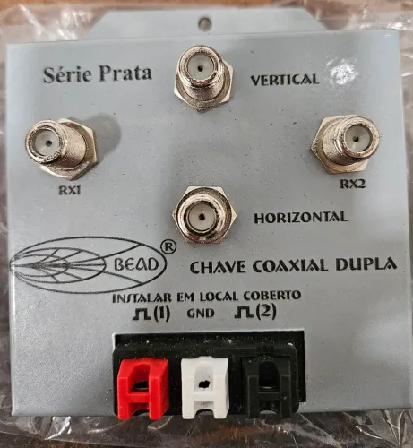 Chave coaxial para antena parabólica 