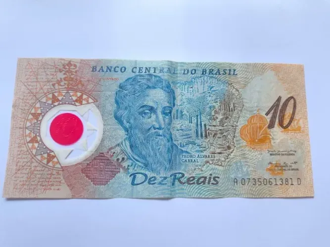 Cedula Dez reais - Plastico