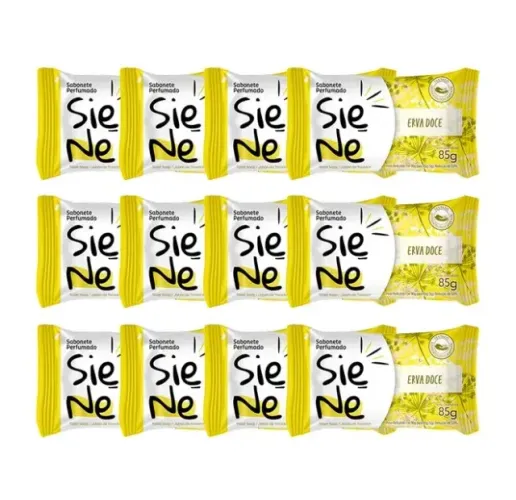 kit 12 sabonetes Siene 85g erva doce