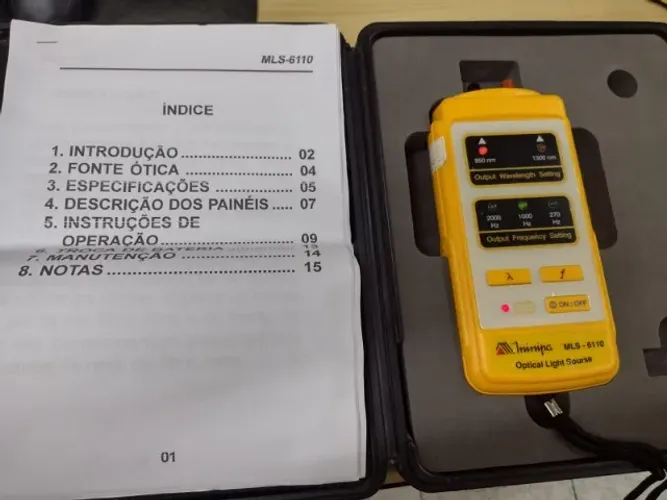 medidor de perda fibra optica minipa mls6110 confira