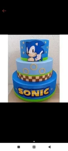 Bolo fake tema Sonic