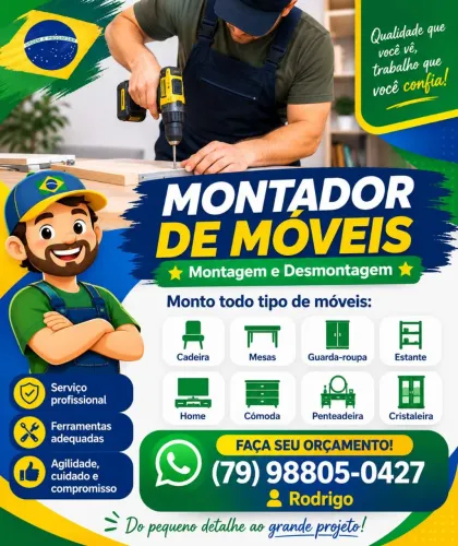 Montador de móveis em geral