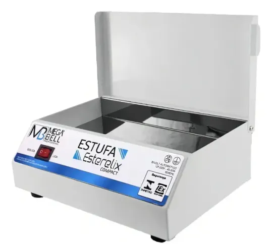 Estufa Manicure Esterilizador De Alicates Pedicure Mega Bell Cor Branco