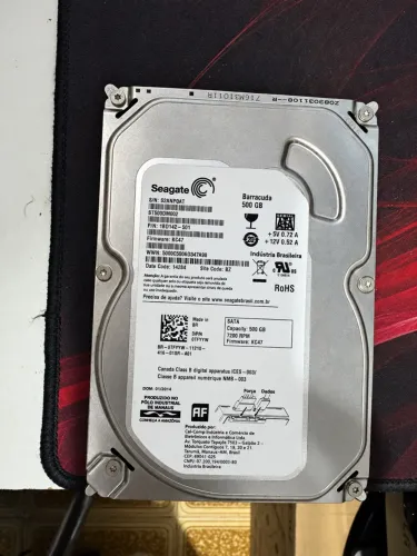 HD Seagate Barracuda 500GB SATA 7200 RPM - Desktop