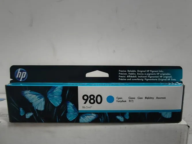 Kit com 5 cartuchos de tinta original HP 980 Ciano (D8J07A).