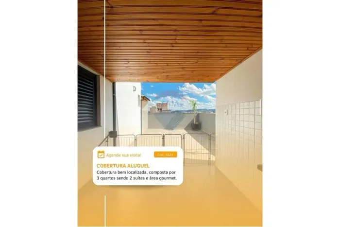 Cobertura dos Sonhos em Lavras: 3 Quartos sendo 2 suites