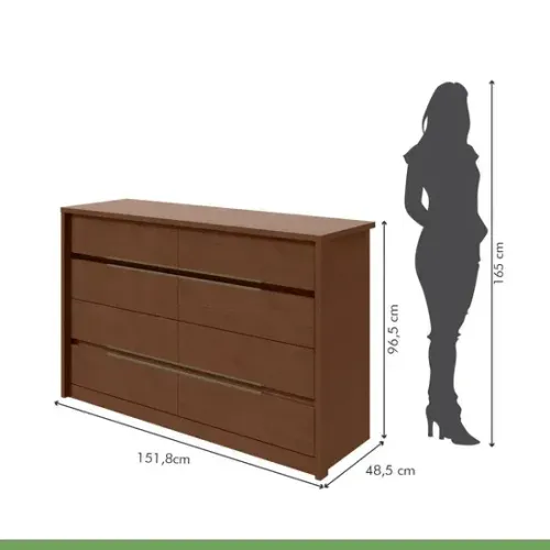 Cômoda Organizadora Urban 8 Gavetas