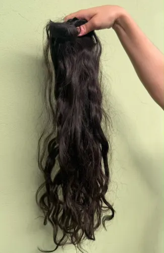 Cabelo humano Brasileiro do Sul ondulado