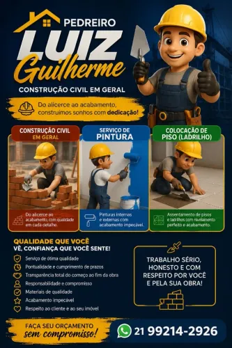 Pedreiro disponível em Magé