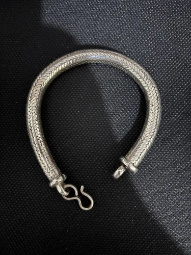 Pulseira cobra snake prata 925