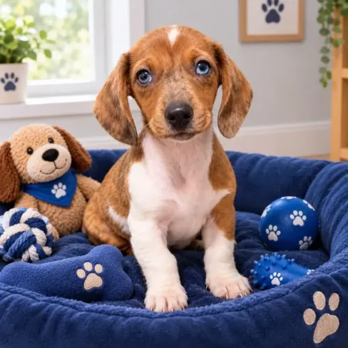 Filhote de dachshund (Capuccino)