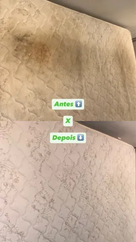 Serviço de higienização de estofados em geral.