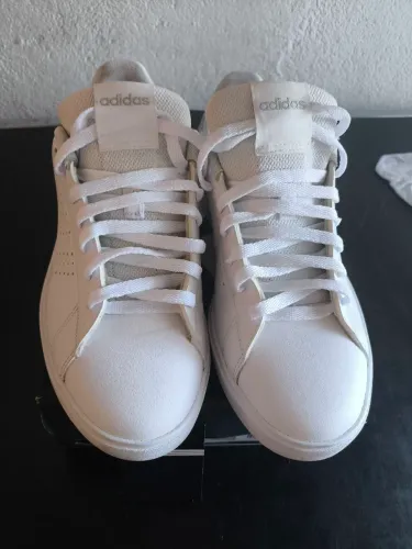 Tênis Adidas Advantage Base 2.0 Feminino Branco - Tamanho 39 (Usado)