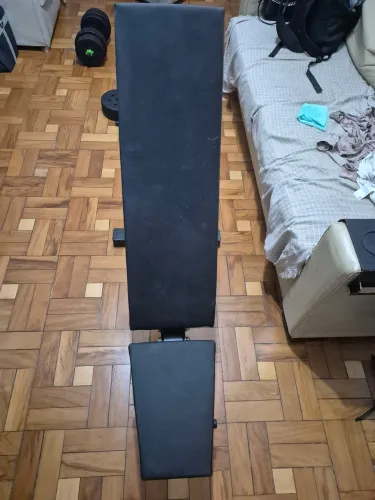 Banco de Musculação Regulável / Reclinável (Treino em Casa) - Ótimo Estado