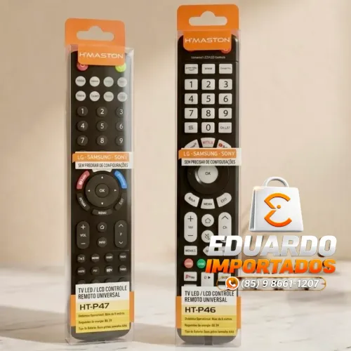 Controle Remoto Universal para TV (LG, Samsung, Sony) - Não Precisa Configurar