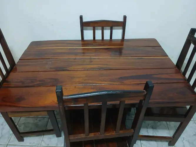 Mesa madeira pura 120 m
