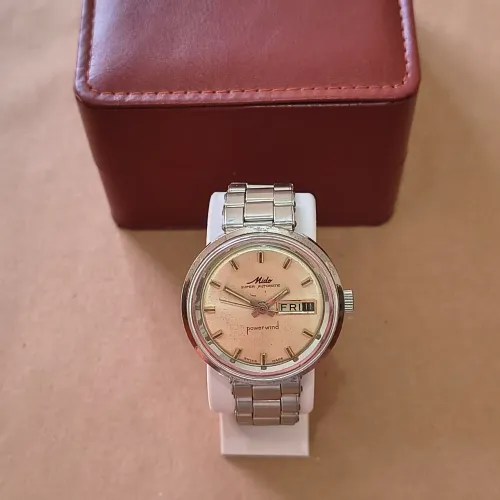 MIDO Powerwind Superautomatic Day-Date 37mm 1960/1970- Totalmente Revisado
