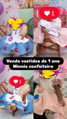 Vestido da Minnie confeiteira