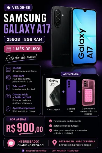 Samsung A17 novinho