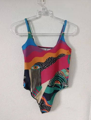 Maiô Artístico - Estilo Rave / Praia - NOVO