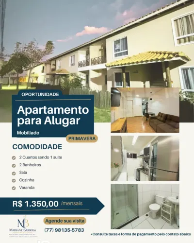 Apartamento Mobiliado no Primavera