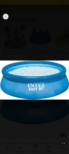 Piscina inflável Redonda lntex Easy Set 28110 24191 Cor Azul