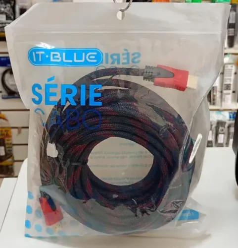 Cabo HDMI 10 Metros Alta Qualidade Full HD - Novo - Ditudo Tech e Variedades