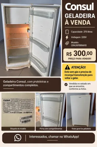Geladeira sem gás 