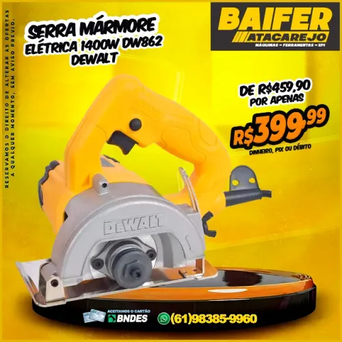 Serra Mármore 1400w 125mm Dw862 220v Dewalt