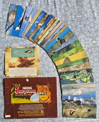 Kit Nestlé Surpresa Litoral e Ilhas Oceânicas (1988) completo