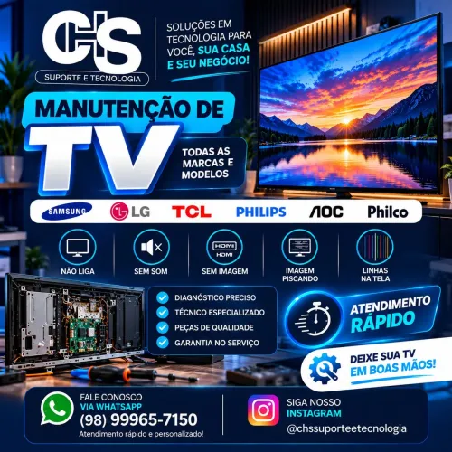 Assistência técnica de TV, computadores e impressoras
