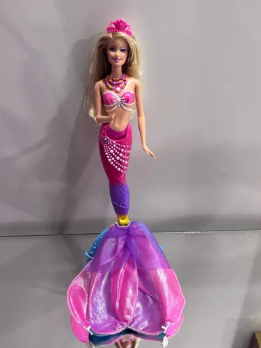 Boneca Barbie Sereia Das Pérolas Lumina 2 em 1 Mattel 2014 Original Rara