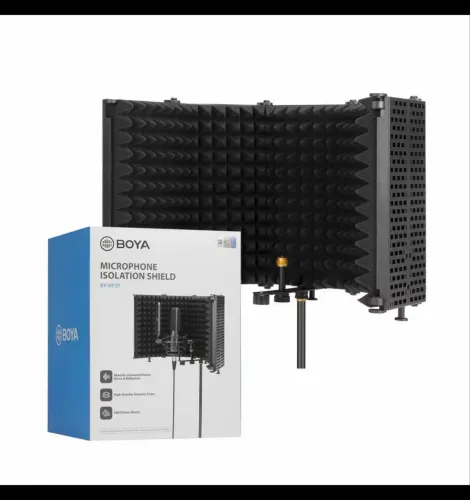 Painel Isolamento Acústico Boya Byrf5p p/microfone Preto LACRADO/NOVO