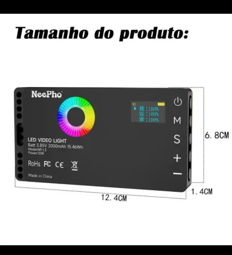 Luz de Preenchimento RGB 
