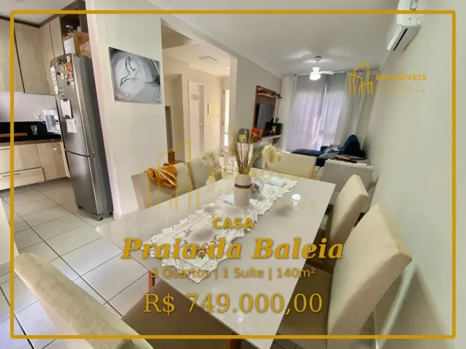 Charmosa casa em condomínio na Praia da Baleia - Pronta para morar!