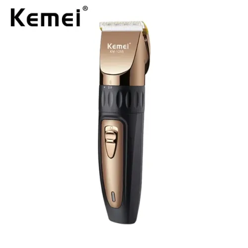 Máquina De Cortar Cabelo Kemei Profissional Aparador De Barba Sem Fio Recarregável