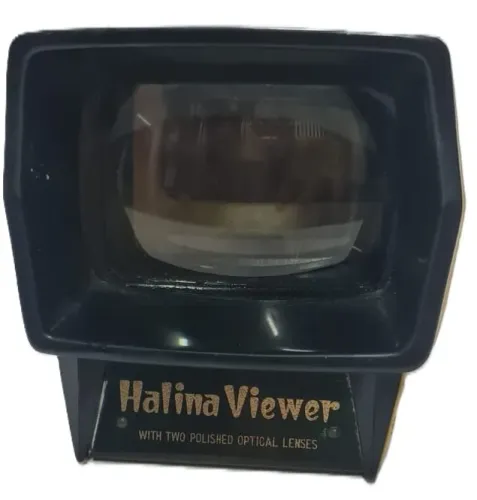 Halina Viewer, um visualizador de slides portátil e vintage, popular entre as décadas de 1