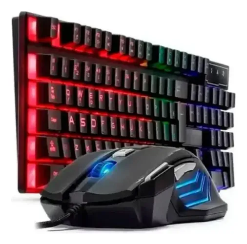 Kit Mouse e Teclado Gamer Tomate c/fio MKT-G1713 (Membrana + RGB)