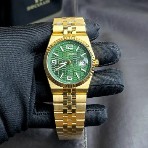 Relógio Seculus LD 40mm Dourado verde 77363G0SVDA3