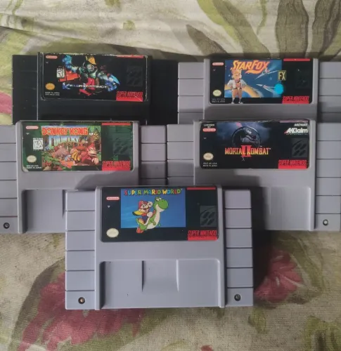 Fitas super Nintendo lote originais