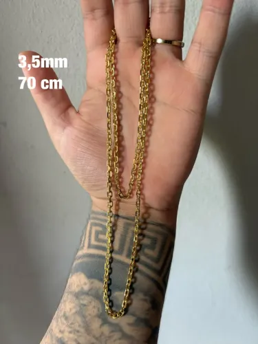Corrente banhada a ouro