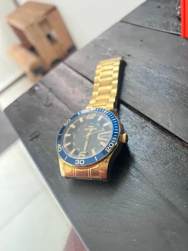 Relógio Technos Masculino Racer Dourado