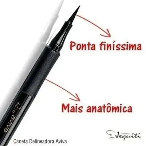 Caneta Delineadora para Olhos Aviva Jequiti " Preto "