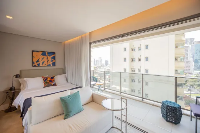 Apartamento com 1 Quarto para alugar, 42m² - Pinheiros
