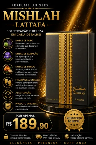 Lattafa Mishlah 100ml Unissex, Original 