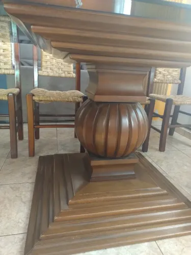 Madeira Maciça Pé para mesa