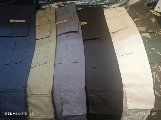 Calças tatica ripstop várias cores 135,00 cada