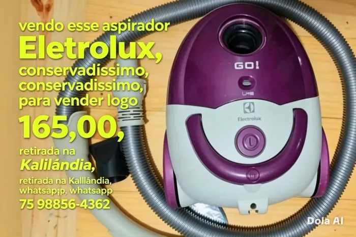Aspirador Eletrolux já no preço 150,00