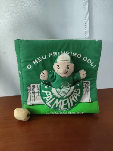 Livro de pano o meu primeiro livro do palmeiras time de futebol